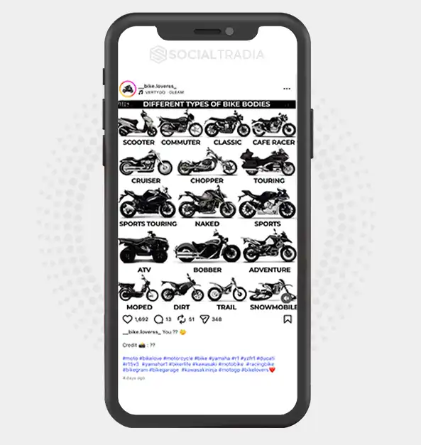 buy Instagram account __bike.loverss_ (2.1k Followers)