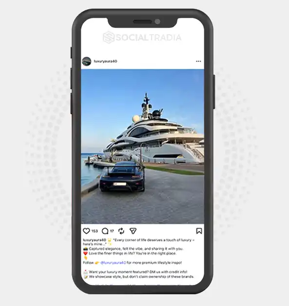 buy Instagram account luxuryaura40 (2.2k Followers)