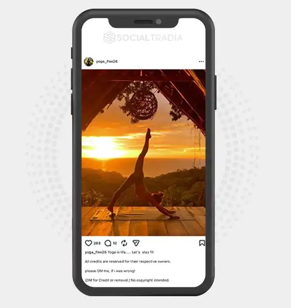 buy Instagram account yoga_flex26 (2k Followers)