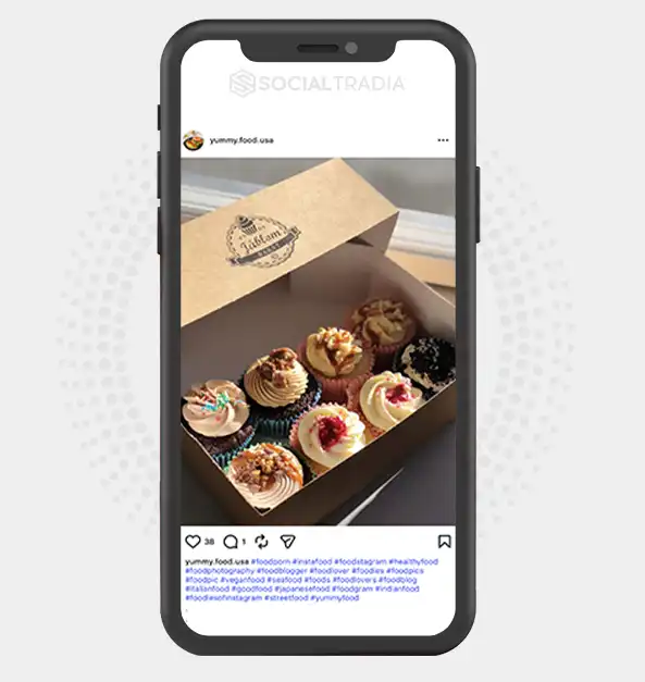 buy Instagram account yummy.food.usa (2k Followers)