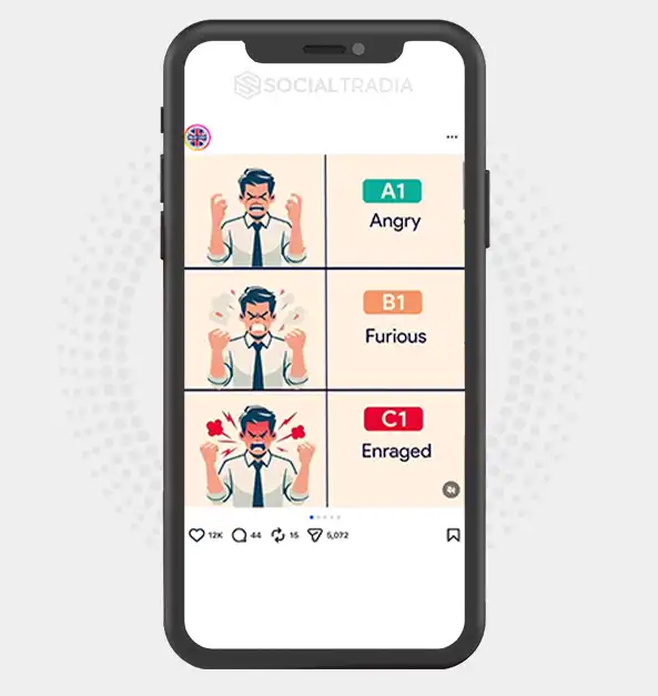 Instagram account English Coach (148k Followers)