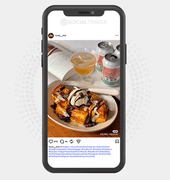 buy Instagram account food__doll (3.8k Followers)