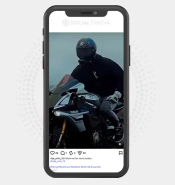 buy Instagram account ride_with_72 (2.1k Followers)