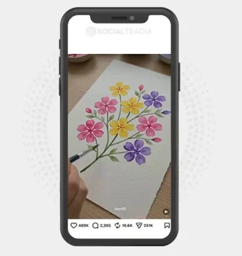 buy Instagram account Acrylic Painting (364 k Followers)