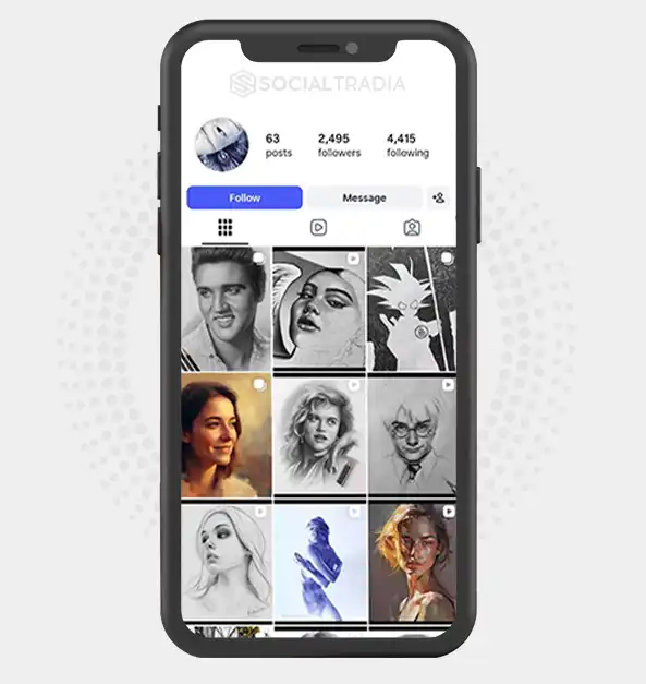 buy Instagram account ArtisticGallery (2.4k Followers)