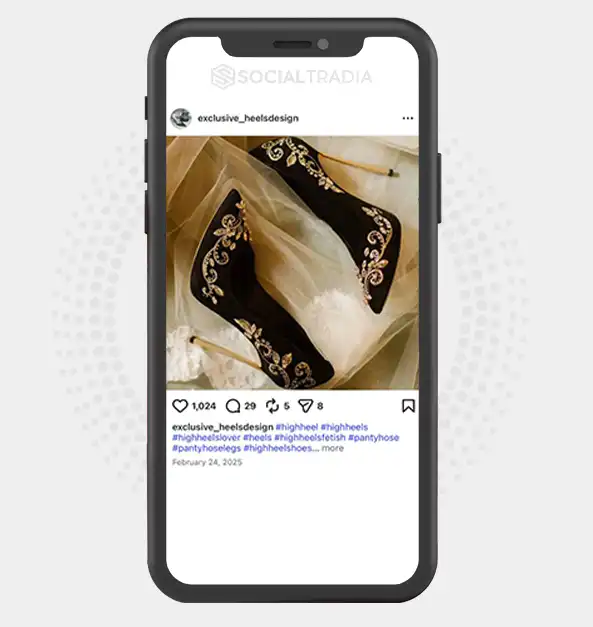 buy Instagram account exclusive_heelsdesign (3.6k Followers)