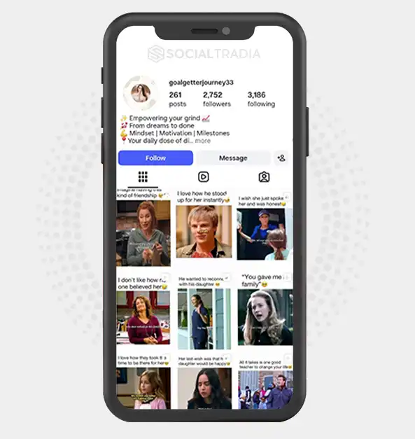 buy Instagram account goalgetterjourney33 (2.7k Followers)