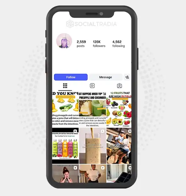 buy Instagram account Healthy Smoothie (135k Followers)