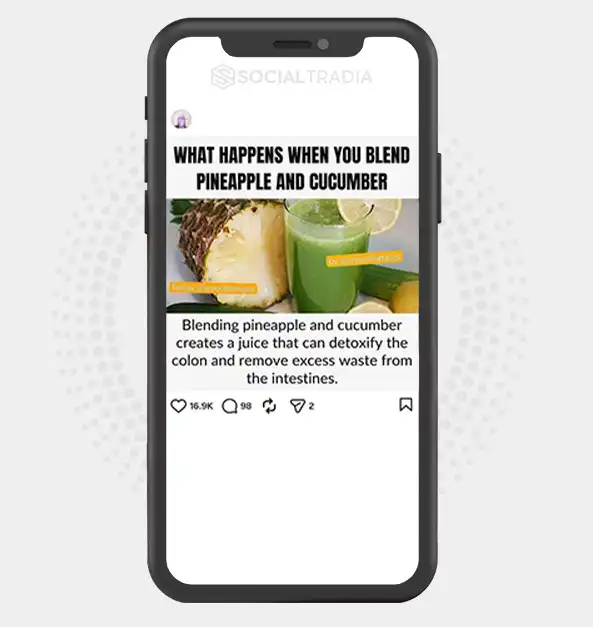 buy Instagram account Healthy Smoothie (135k Followers)