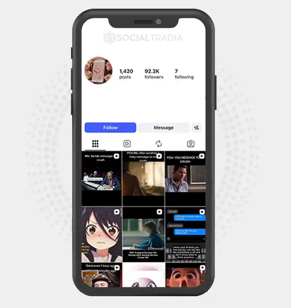 buy Instagram account Irresistible Words (92.2k Followers)