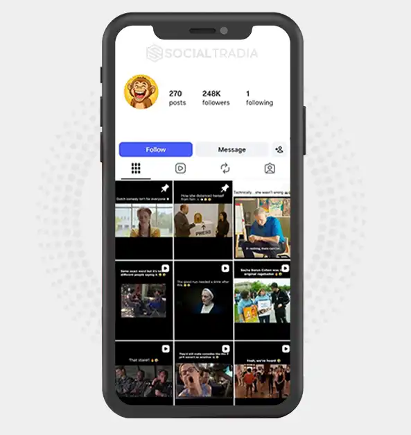 buy Instagram account LaughterDose (248k Followers)