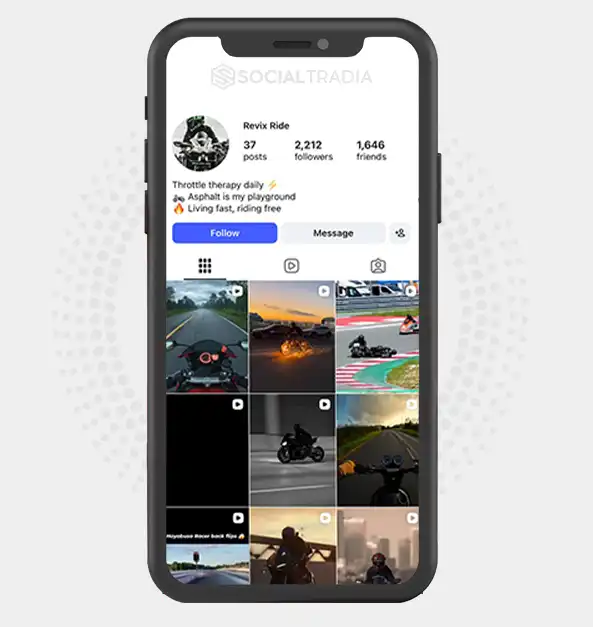 buy Instagram account ride_with_71 (2.2k Followers)