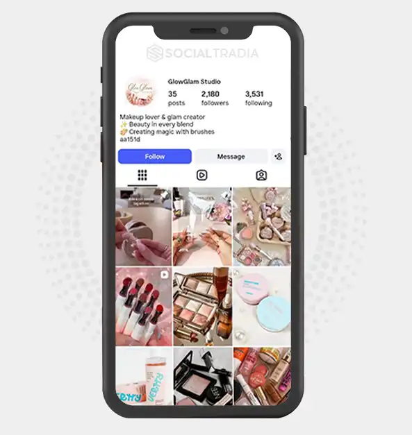 buy Instagram account studio.glowglam (2.1k Followers)