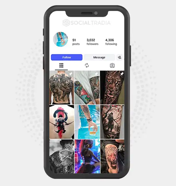 buy Instagram account Tattoos (3k Followers)