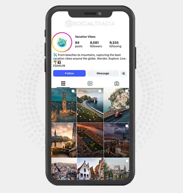 buy Instagram account vacatiionvibes (7.9k Followers)