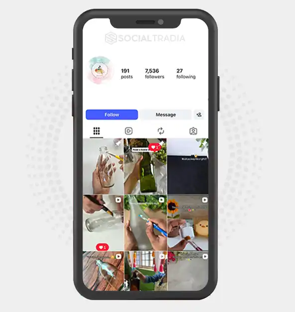 buy Instagram account AestheticDIY (7.5k Followers)