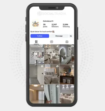 Instagram account calmdecor11 (2.2k Followers)