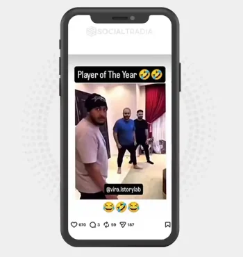 buy Instagram account Daily ViralVideos (68.8k Followers)