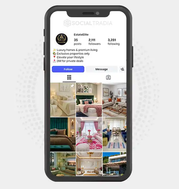 buy Instagram account estateelite68 (2.1k Followers)