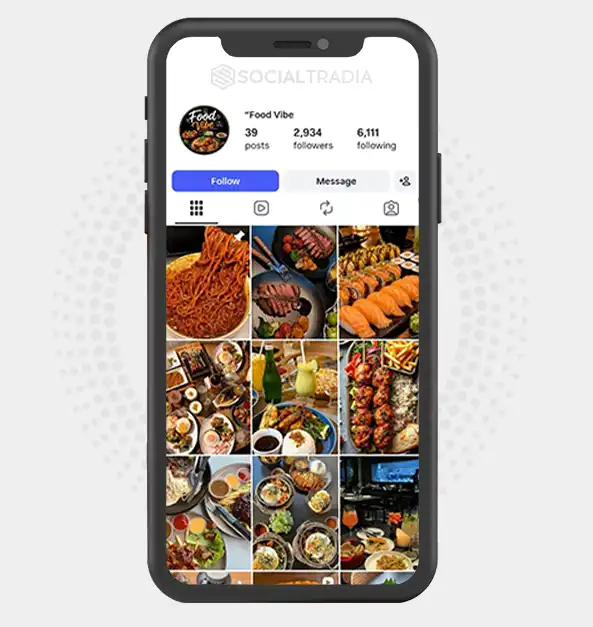 buy Instagram account foodvibe371 (2.9k Followers)