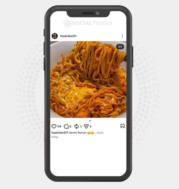 buy Instagram account foodvibe371 (2.9k Followers)