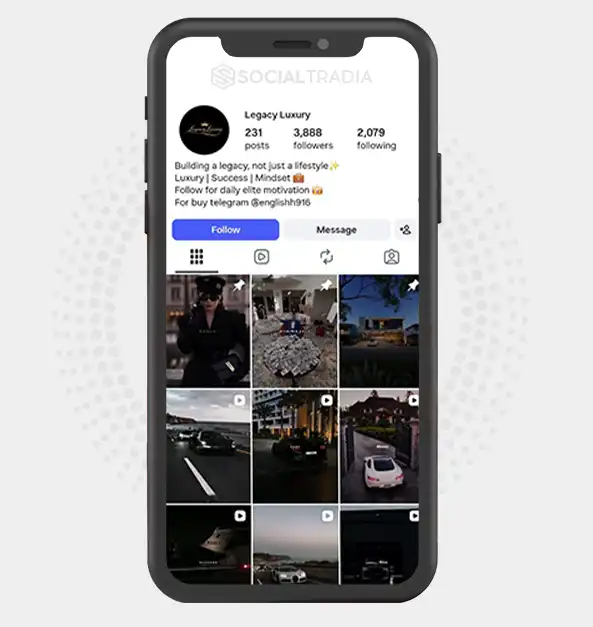 buy Instagram account legacyluxury.daily (3.8k Followers)