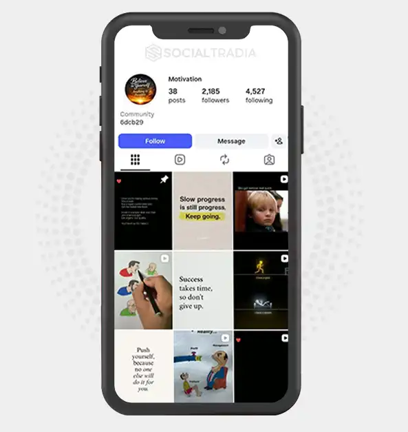 buy Instagram account motivation69127 (2.1k Followers)