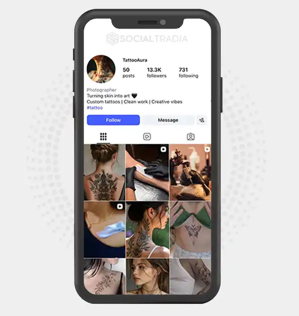 Instagram account tatto_overse (13.3k Followers)