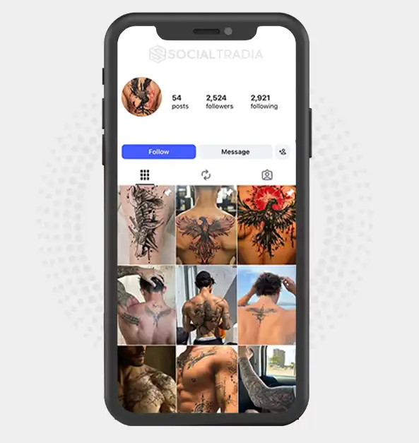 Instagram account TattooArtist (2.5k Followers)
