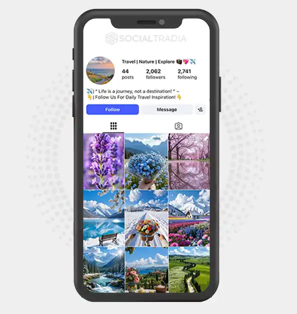 buy Instagram account travelandnature.7up (2k Followers)