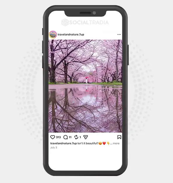 buy Instagram account travelandnature.7up (2k Followers)