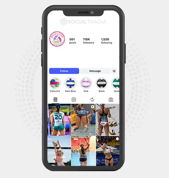 Instagram account VolleyVision (116k Followers)