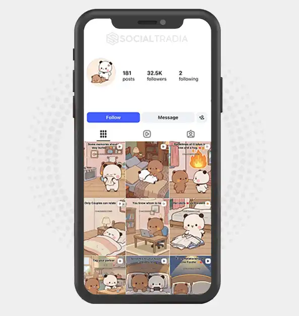 Instagram account BubuDudu Love (43.2 k Followers)