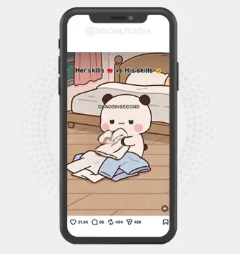Instagram account BubuDudu Love (43.2 k Followers)