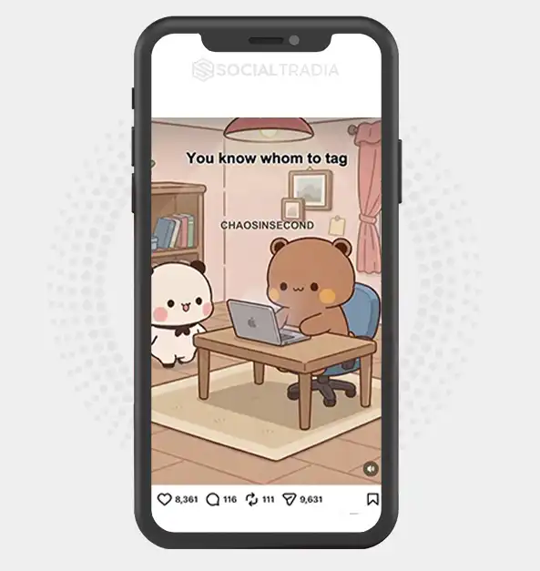 Instagram account BubuDudu Love (43.2 k Followers)