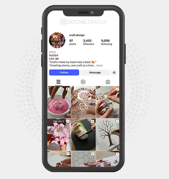 Instagram account craftdesign638 (3.3k Followers)