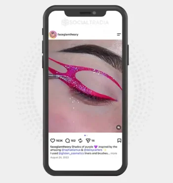 Instagram account FaceGlamTheory (195k Followers)