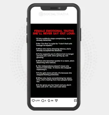 Instagram account Mind Patterns (8.1k Followers)