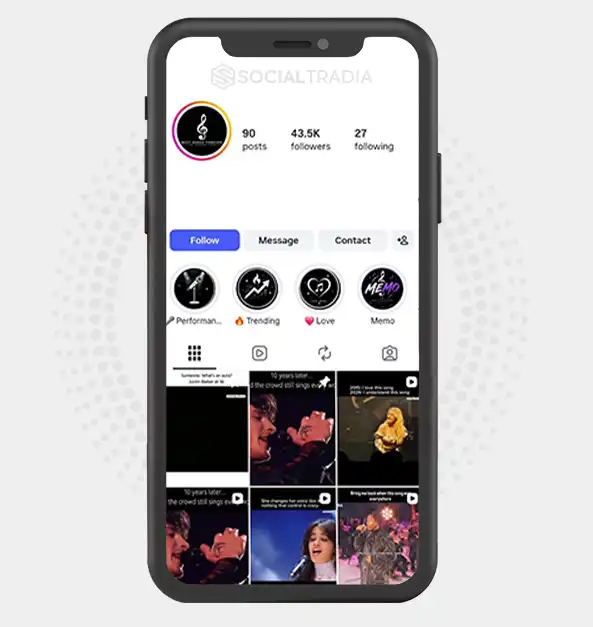 Instagram account BestSongs_Forever (48.8 k Followers)