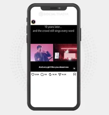 Instagram account Music Paradise (48.8 k Followers)