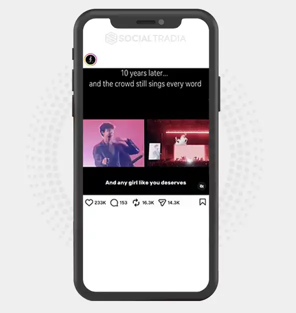 Instagram account BestSongs_Forever (48.8 k Followers)