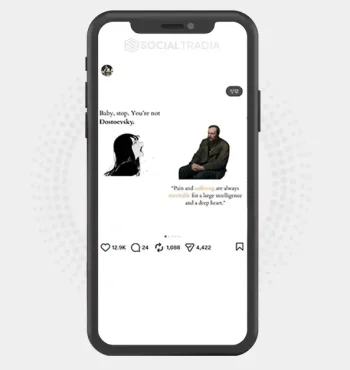 Instagram account Philosophy Hub (80.8 k Followers)