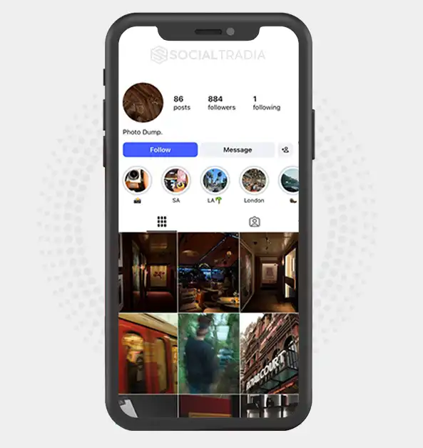 buy Instagram account rree (884 Followers)