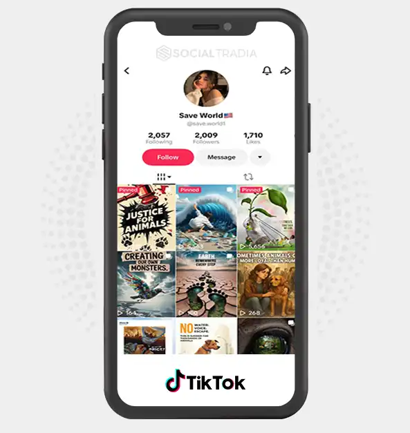 Instagram account save.world1 (1.9k Followers)