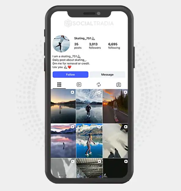 buy Instagram account skating_751 (3k Followers)