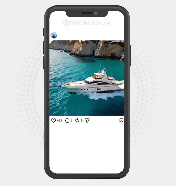 Instagram account SuperYachts (5.2k Followers)