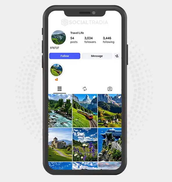 Instagram account travel_lifee00915 (3k Followers)