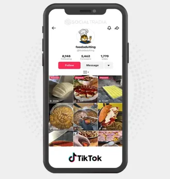 TikTok account Foodadulting (5.4k Followers)