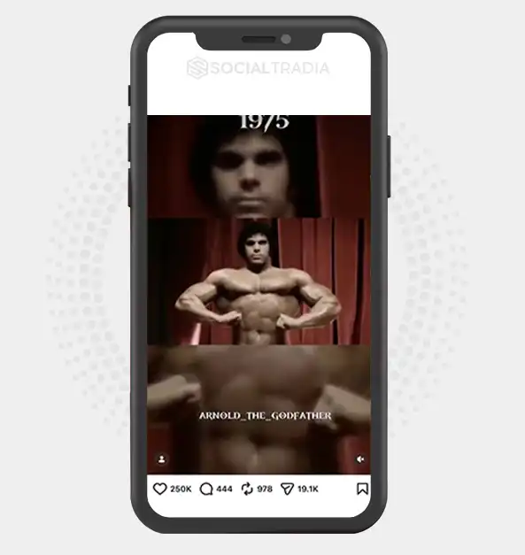 Instagram account ArnoldTheLegend (54.9k Followers)