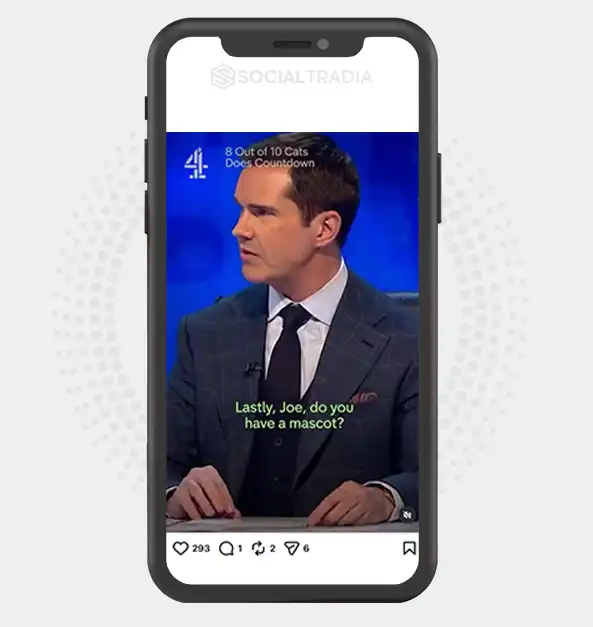 Instagram account British Meme Hub (121k Followers)